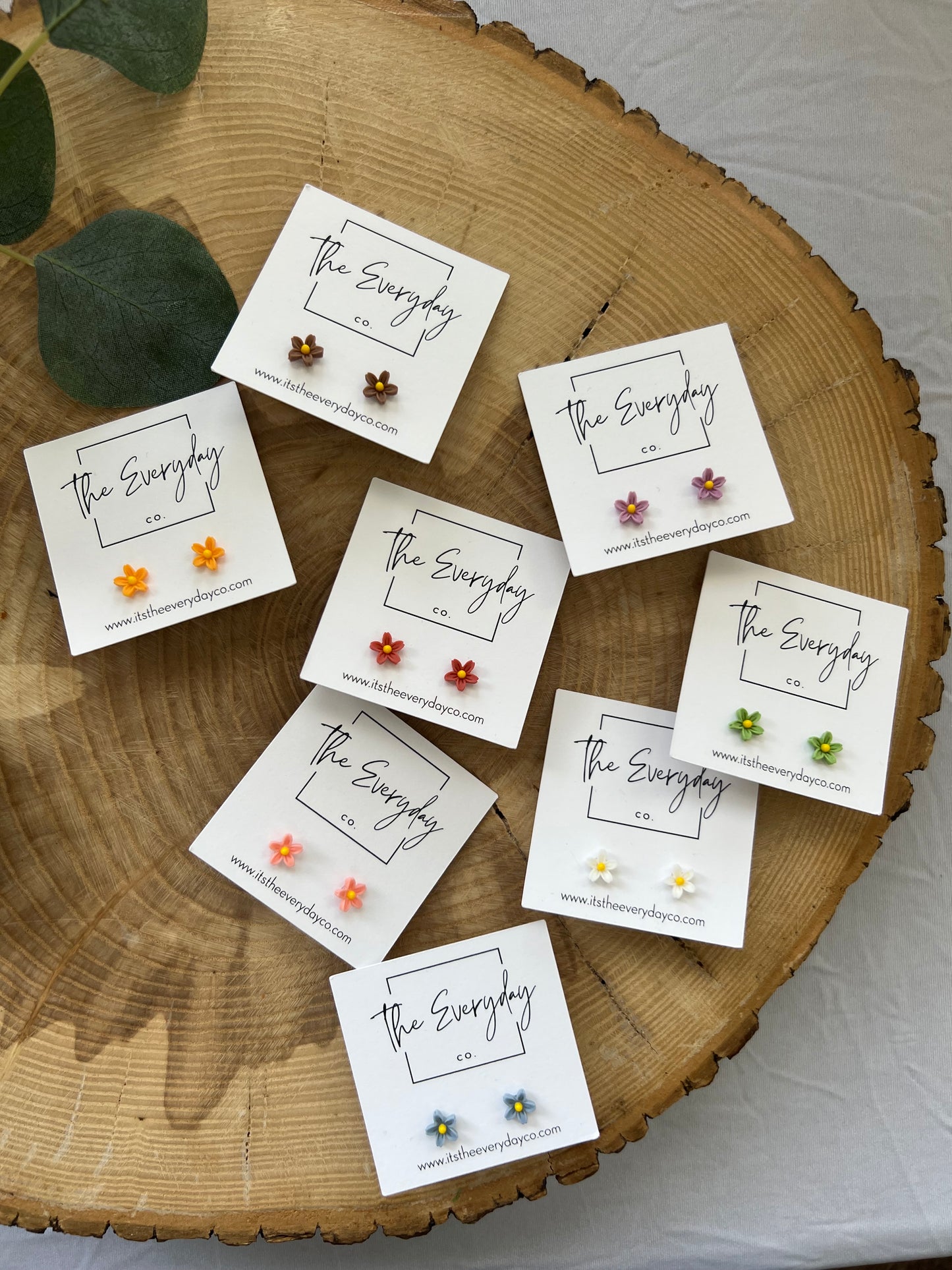 Acrylic Daisy Stud Earrings
