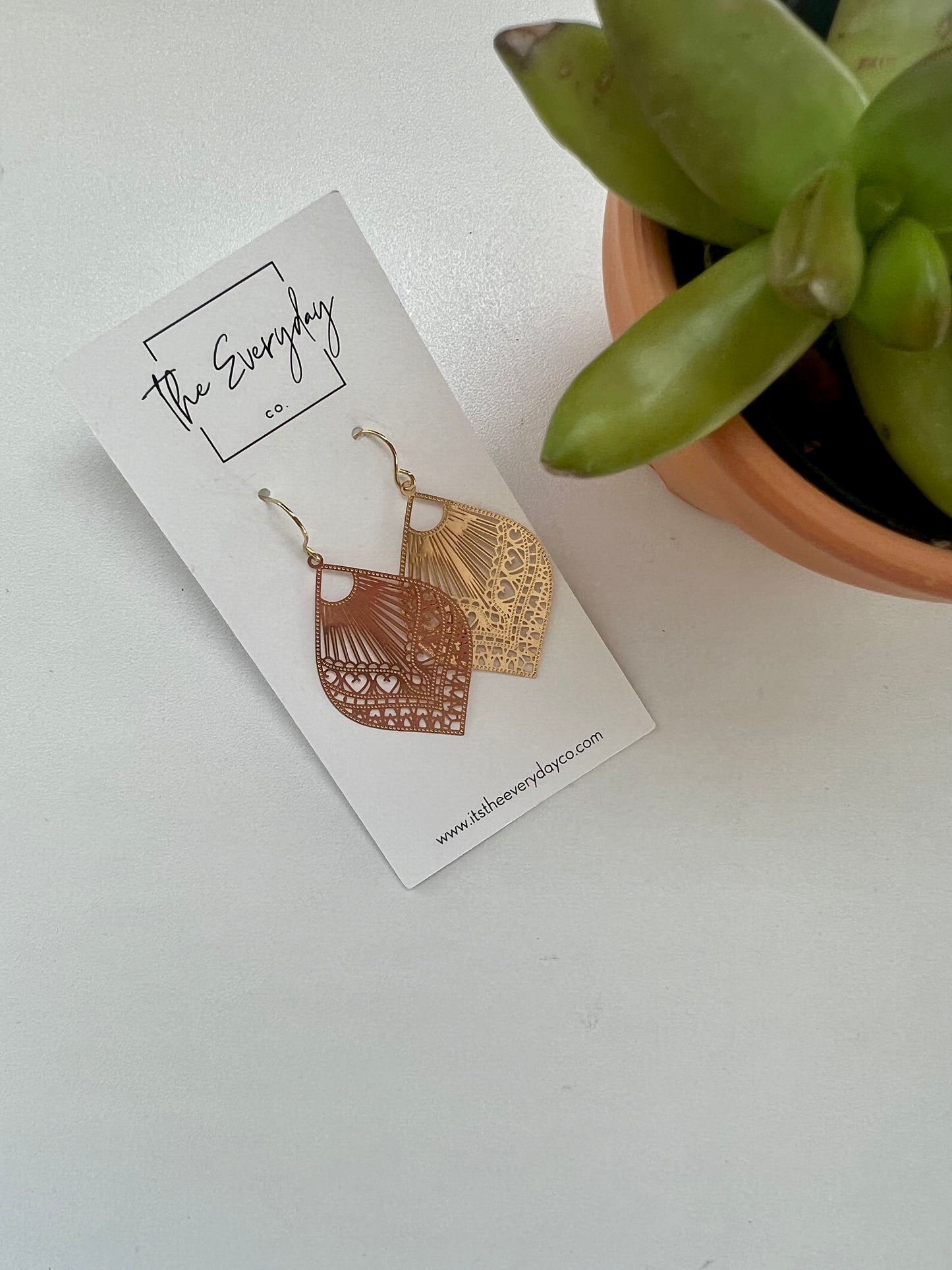The Gold One || Dangle Earrings